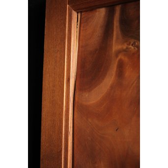 欅框 虎斑栃一枚板 極上建具 4枚1組　B984Y 