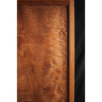 欅框 虎斑栃一枚板 極上建具 4枚1組　B984Y 