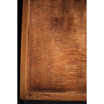 欅框 虎斑栃一枚板 極上建具 4枚1組　B984Y 