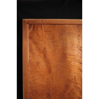 欅框 虎斑栃一枚板 極上建具 4枚1組　B984Y 