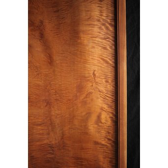 欅框 虎斑栃一枚板 極上建具 4枚1組　B984Y 