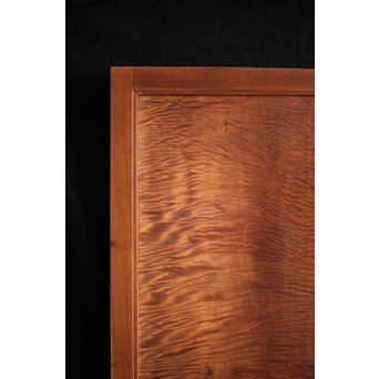 欅框 虎斑栃一枚板 極上建具 4枚1組　B984Y 