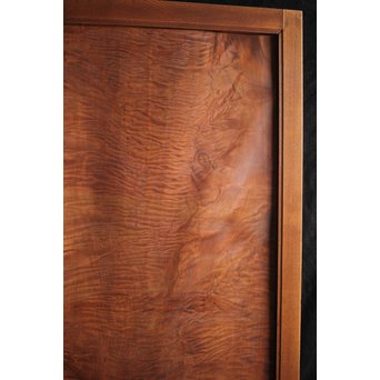 欅框 虎斑栃一枚板 極上建具 4枚1組　B984Y 