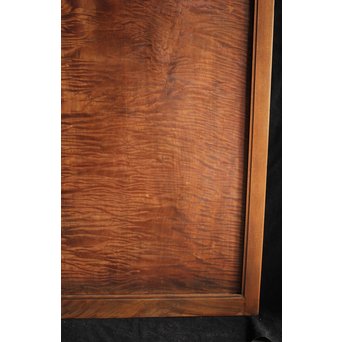 欅框 虎斑栃一枚板 極上建具 4枚1組　B984Y 