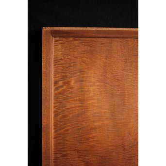 欅框 虎斑栃一枚板 極上建具 4枚1組　B984Y 