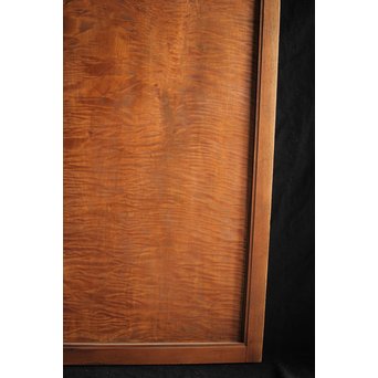 欅框 虎斑栃一枚板 極上建具 4枚1組　B984Y 