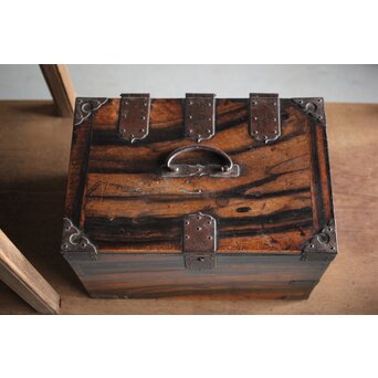 黒柿の硯箱　X223 