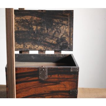 黒柿の硯箱　X223 