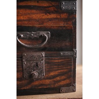 黒柿の硯箱　X223 