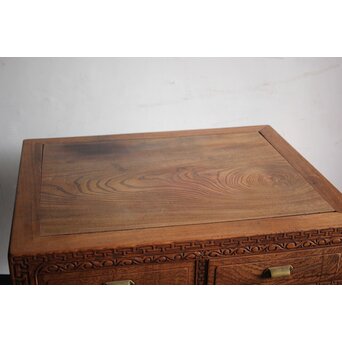 唐物写 彫刻テーブル 机　X226 