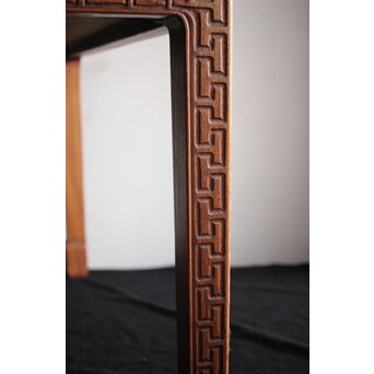 唐物写 彫刻テーブル 机　X226 