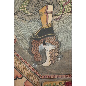 朝鮮民画 紙本掛軸　Z210 