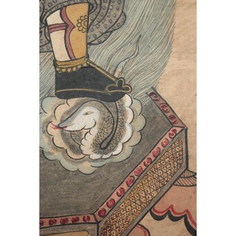 朝鮮民画 紙本掛軸　Z210 