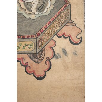 朝鮮民画 紙本掛軸　Z210 