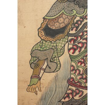 朝鮮民画 紙本掛軸　Z210 