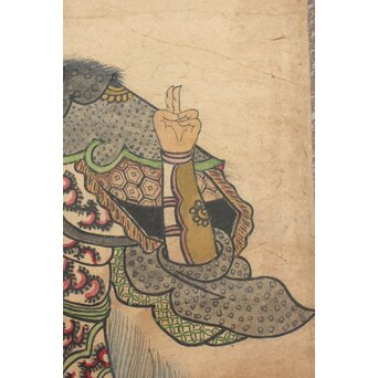 朝鮮民画 紙本掛軸　Z210 