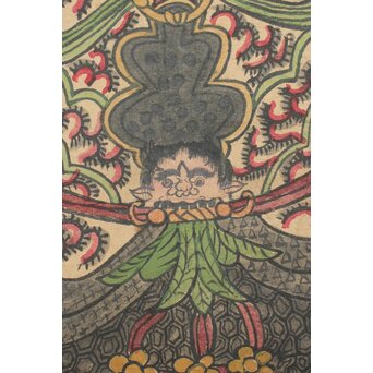 朝鮮民画 紙本掛軸　Z210 