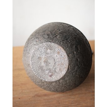 南部名工 有坂 日の丸型砲口鉄瓶　M205 