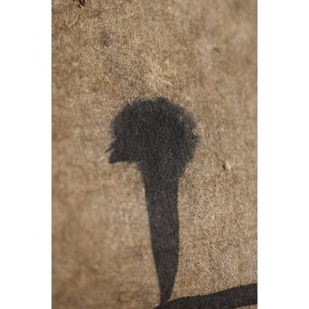 倣 良寛和尚 南無阿弥陀仏 名号 骸骨図 紙本掛軸　Z212 