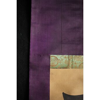 名号 南無阿弥陀仏 紙本水墨掛軸　Z213 