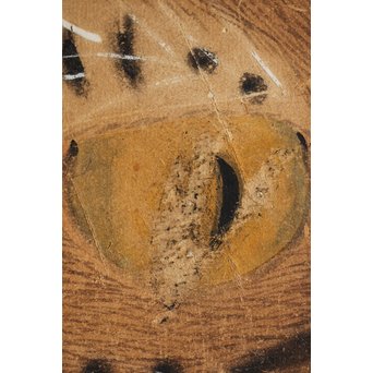 元溪/元渓【虎】紙本まくり　Z214 