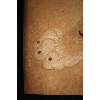 元溪/元渓【虎】紙本まくり　Z214 