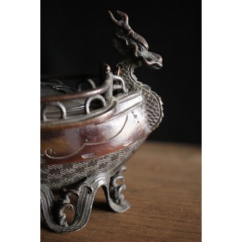 龍船 銀火屋吊香炉　M207 