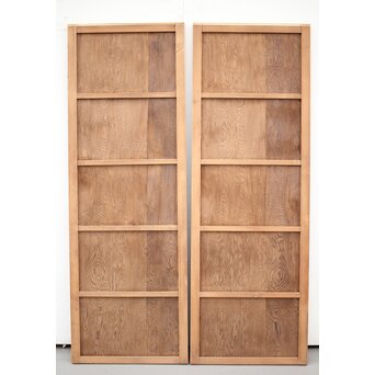 秋田杉銘木 板戸 2枚1組　B985 