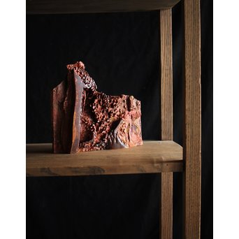 漆塊 堆漆 硯屏　Q106 