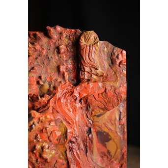 漆塊 堆漆 硯屏　Q106 