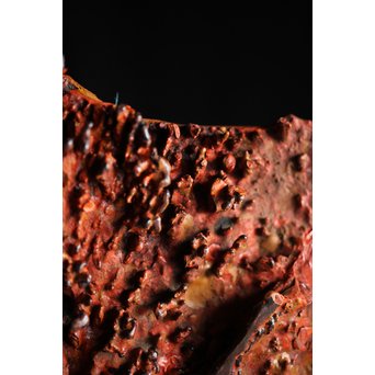 漆塊 堆漆 硯屏　Q106 