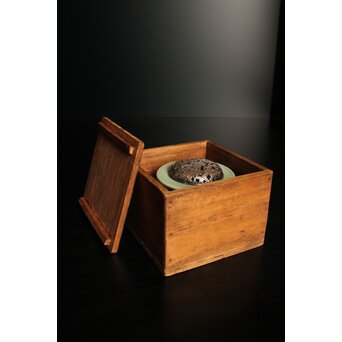 二代 諏訪蘇山 純銀火屋 青磁袴腰香炉　P188 