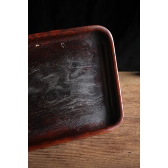 肥松/ヤニ松 長方煎茶盆　X234 
