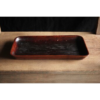 肥松/ヤニ松 長方煎茶盆　X234 