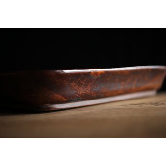 肥松/ヤニ松 長方煎茶盆　X234 