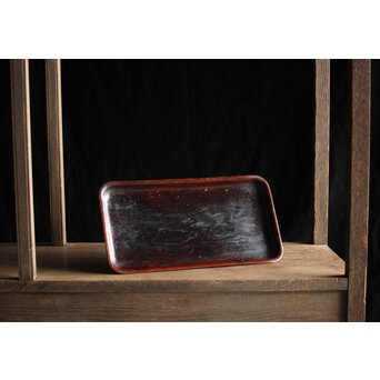 肥松/ヤニ松 長方煎茶盆　X234