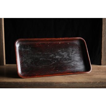 肥松/ヤニ松 長方煎茶盆　X234 