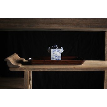 肥松/ヤニ松 長方煎茶盆　X234 