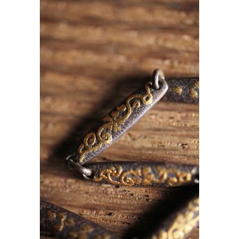 MOVADO 鉄外装 金象嵌アンティーク懐中時計　M208 