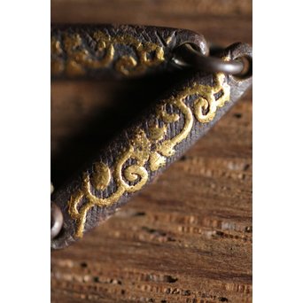 MOVADO 鉄外装 金象嵌アンティーク懐中時計　M208 