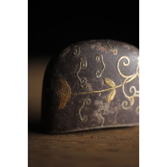 刀装具 金銀象嵌鉄打出柄金具　M210 