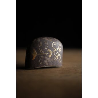 刀装具 金銀象嵌鉄打出柄金具　M210 