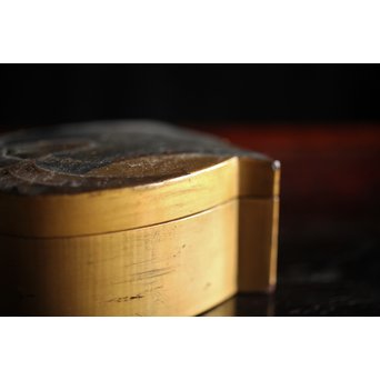 蕪型蒔絵香合　Q107 