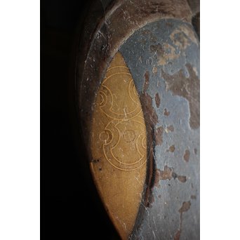 蕪型蒔絵香合　Q107 