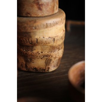 竹根 煎茶道具一式 急須 湯冷 茶入 煎茶椀　U215 