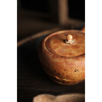 竹根 煎茶道具一式 急須 湯冷 茶入 煎茶椀　U215 