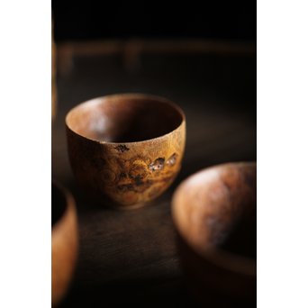 竹根 煎茶道具一式 急須 湯冷 茶入 煎茶椀　U215 