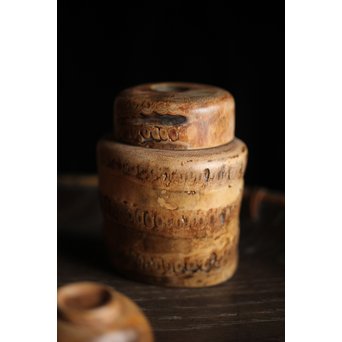 竹根 煎茶道具一式 急須 湯冷 茶入 煎茶椀　U215 