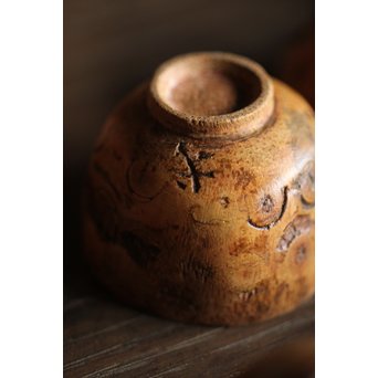 竹根 煎茶道具一式 急須 湯冷 茶入 煎茶椀　U215 