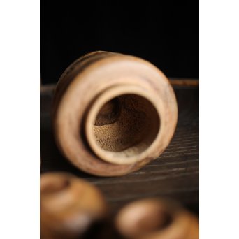 竹根 煎茶道具一式 急須 湯冷 茶入 煎茶椀　U215 